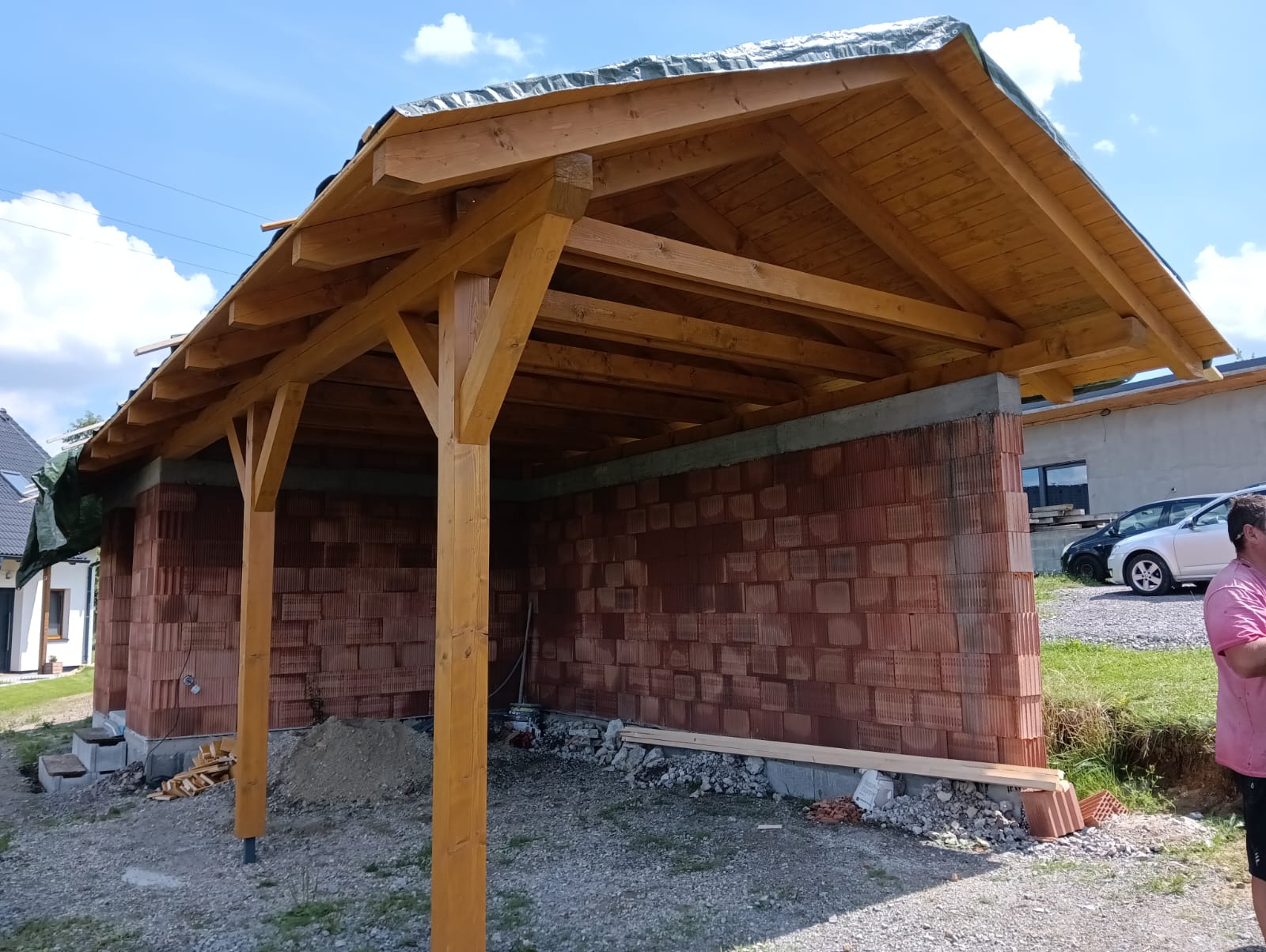 Ukázka tesařské práce 4 – krov, pergola nebo střecha